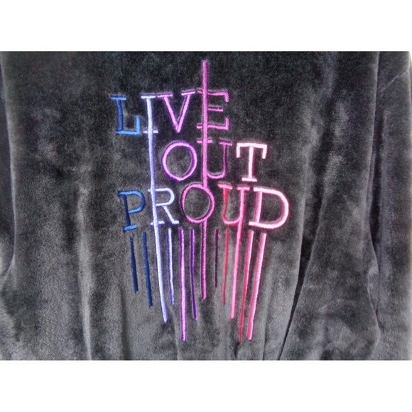 bp Other - Live Out Proud Super Soft Plush Long Grey Robe Size Medium Unisex BP Nordstrom